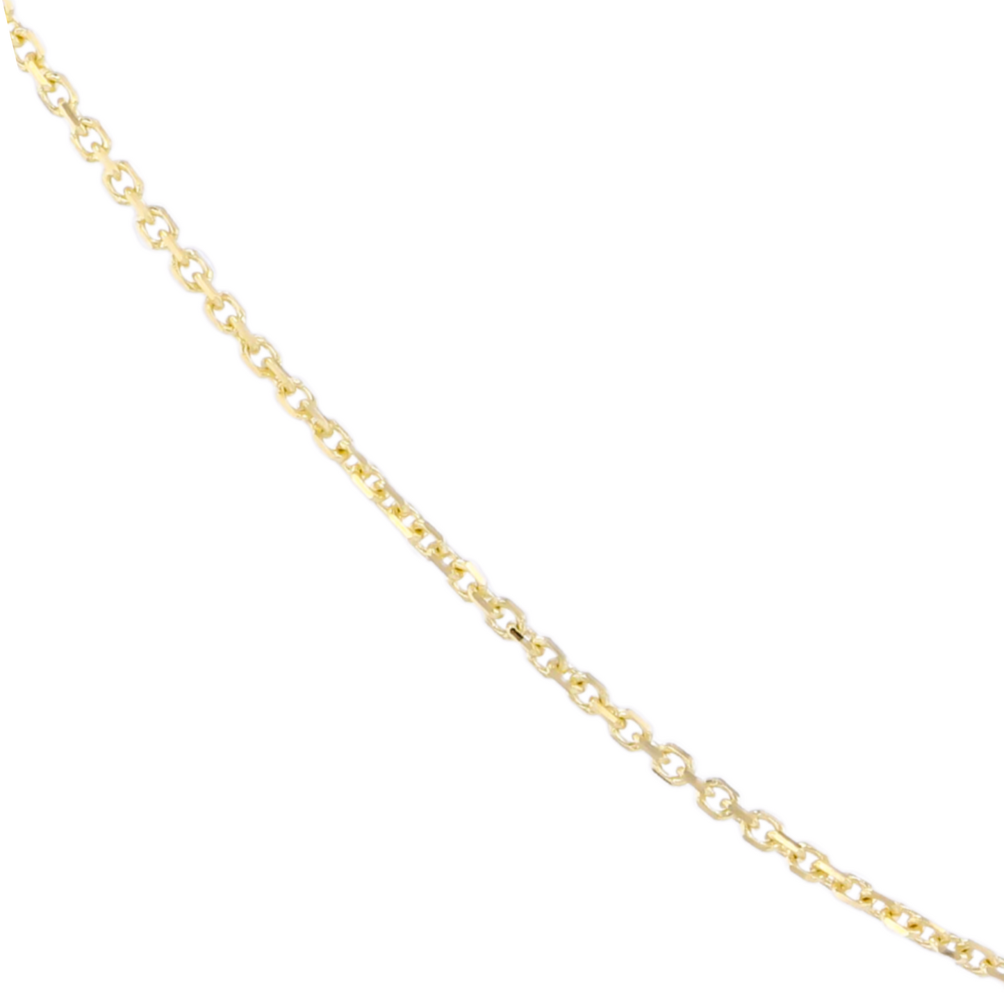 Gold chain on a white background