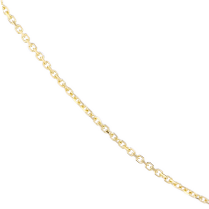 Gold chain on a white background