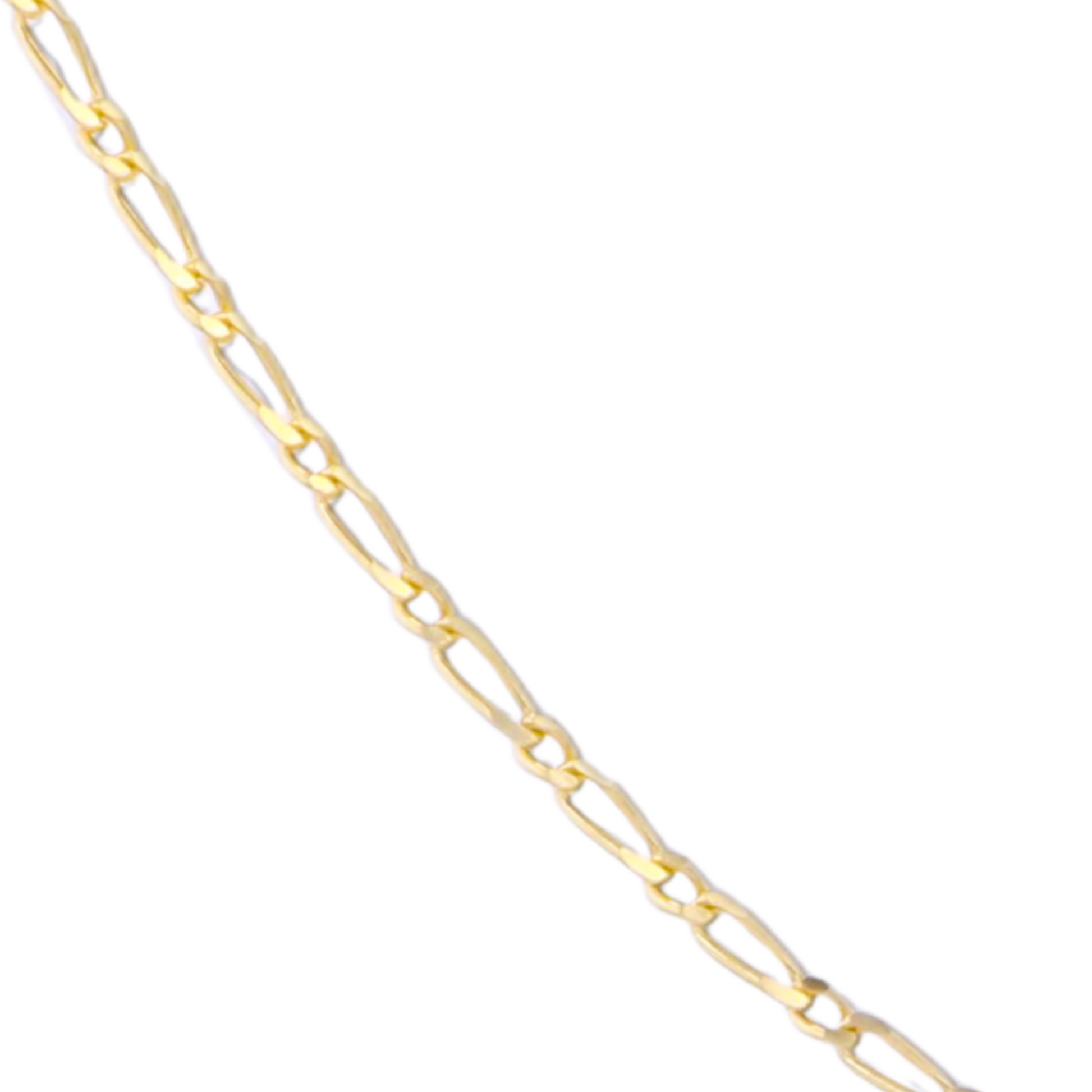 Gold chain on a white background