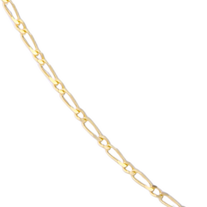 Gold chain on a white background